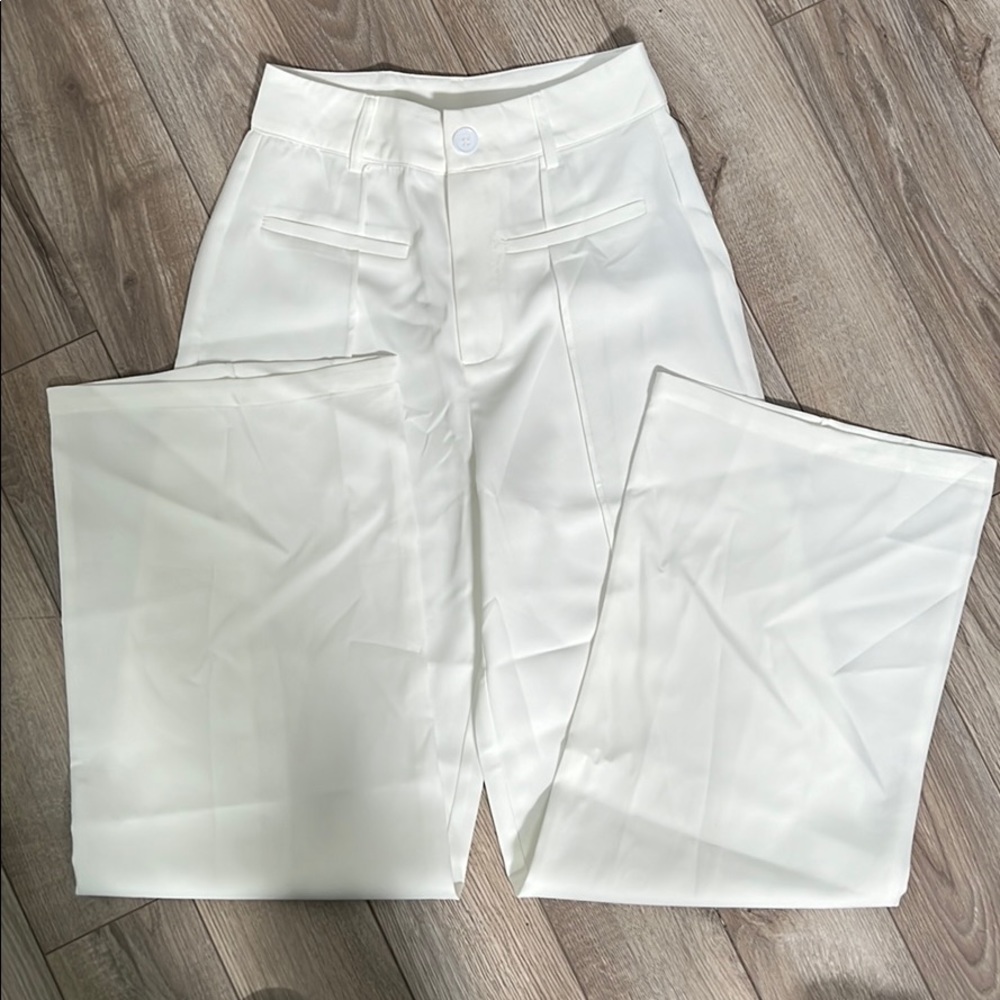Wide leg dress pant